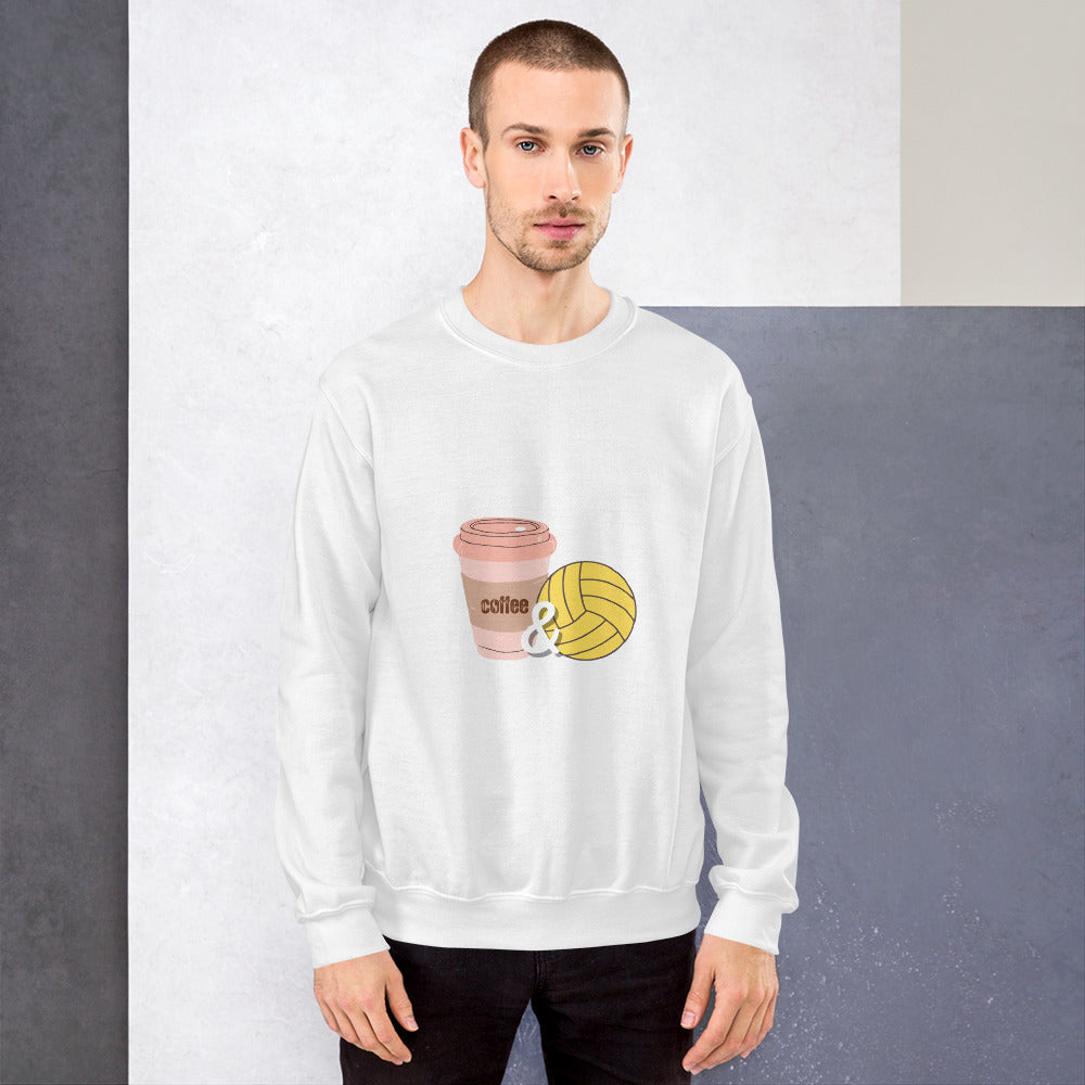 Just a Girl who loves Coffee and Waterpolo - Unisex Crew Neck Sweatshirt - Gildan 18000