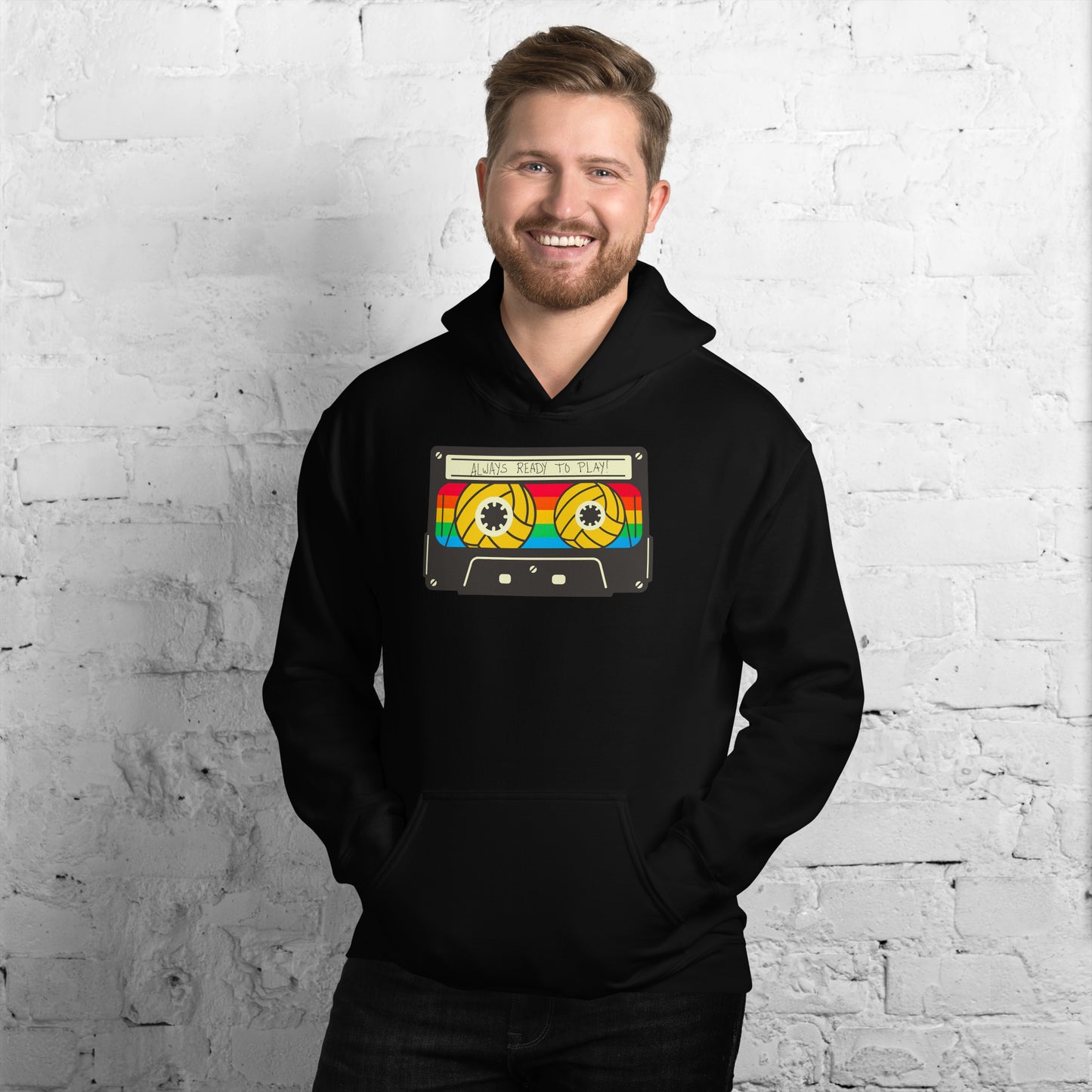 Always Ready to Play Cassette Unisex Hoodie