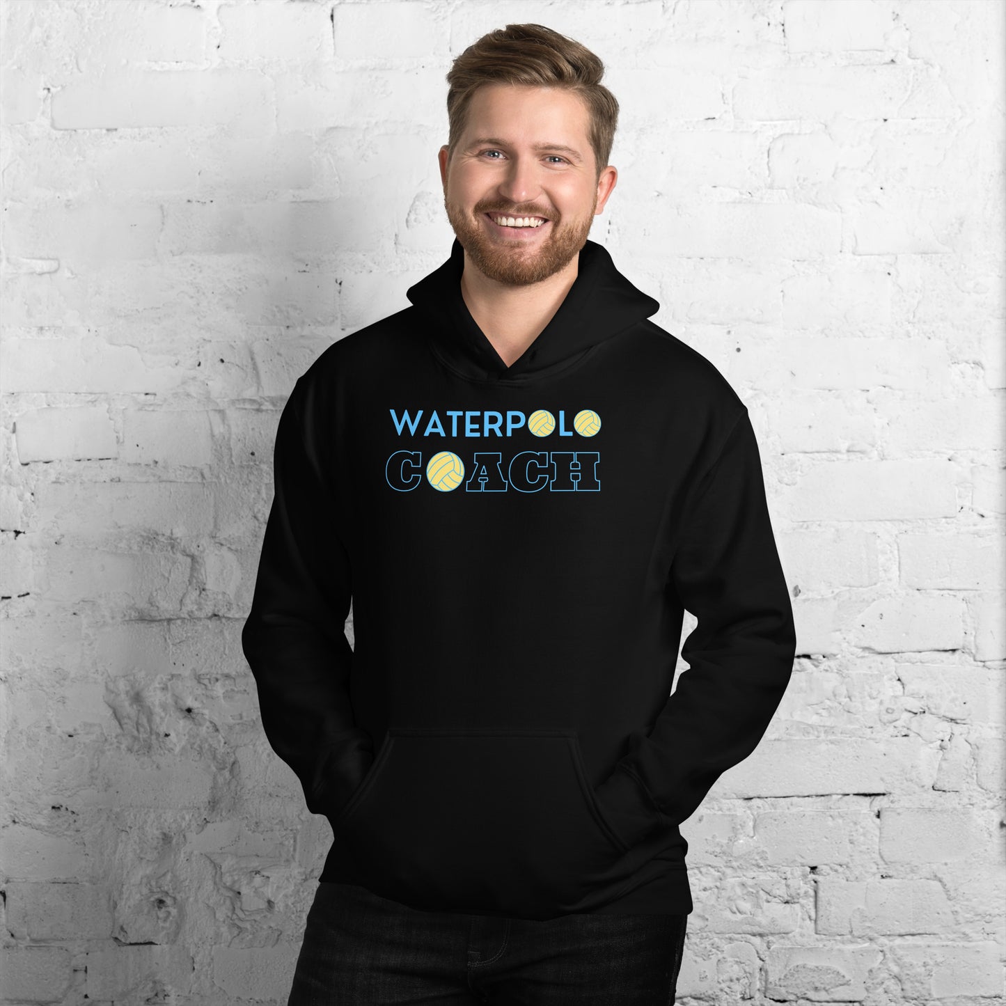Waterpolo Coach in Blue - Unisex Heavy Blend Hoodie - Gildan 18500