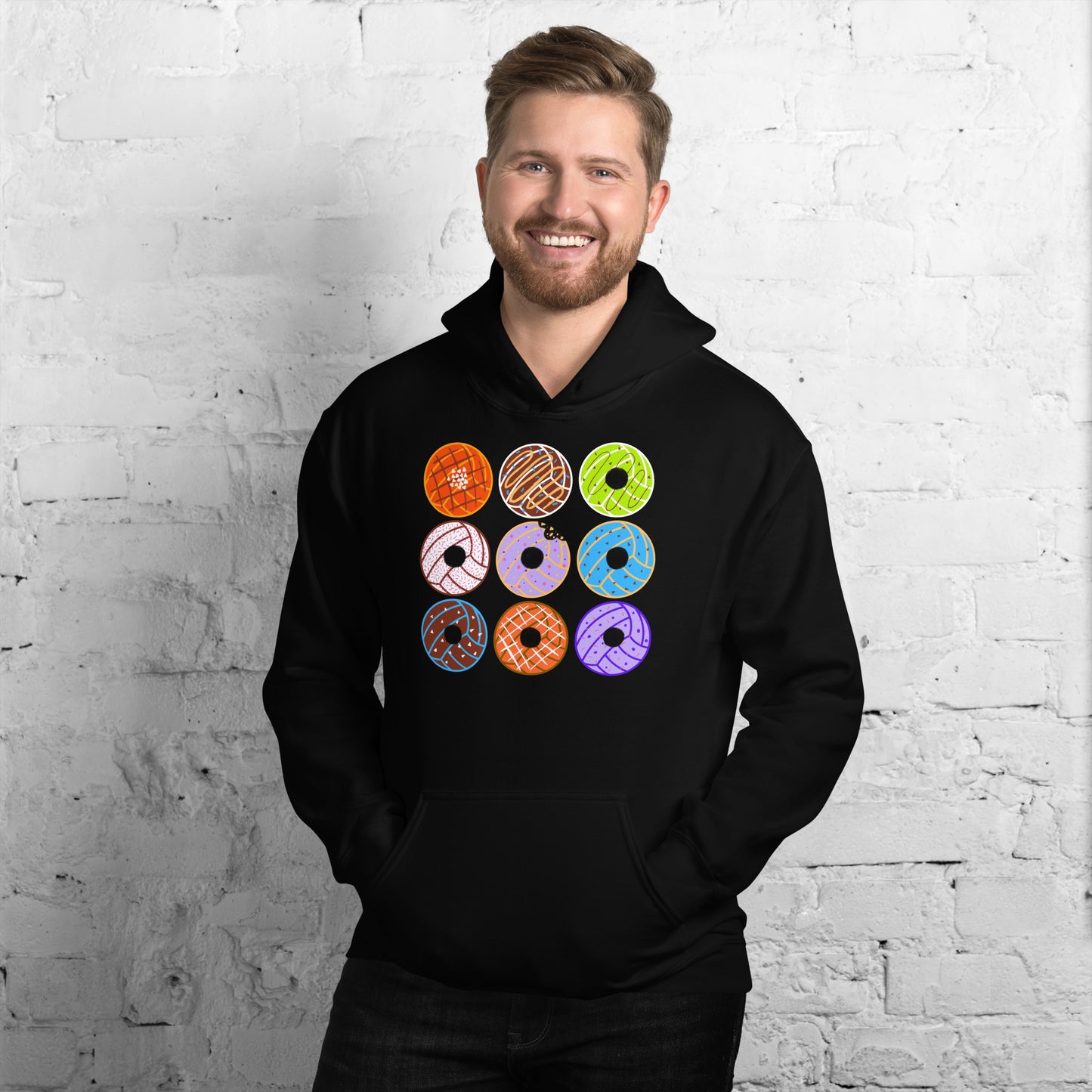 Donut Waterpolo Balls - Unisex Heavy Blend Hoodie - Gildan 18500