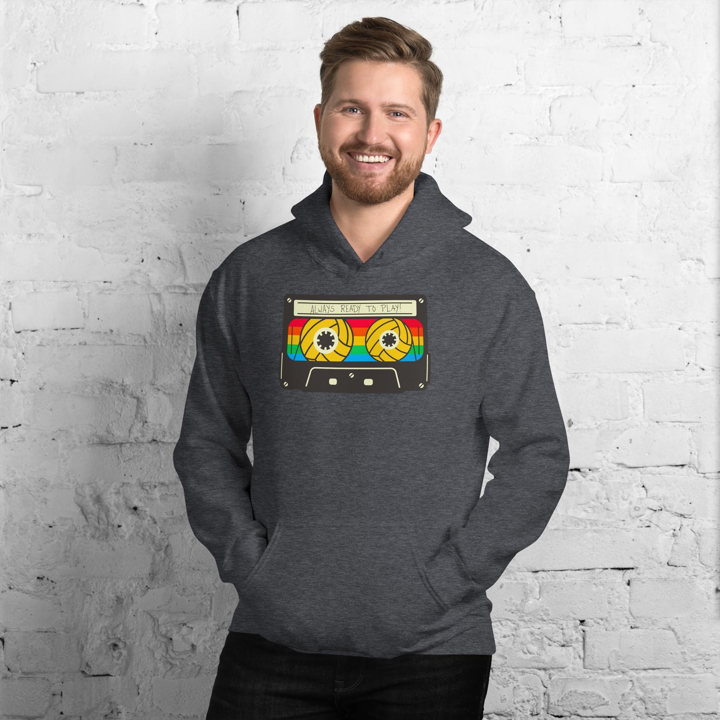 Always Ready to Play Cassette Unisex Hoodie