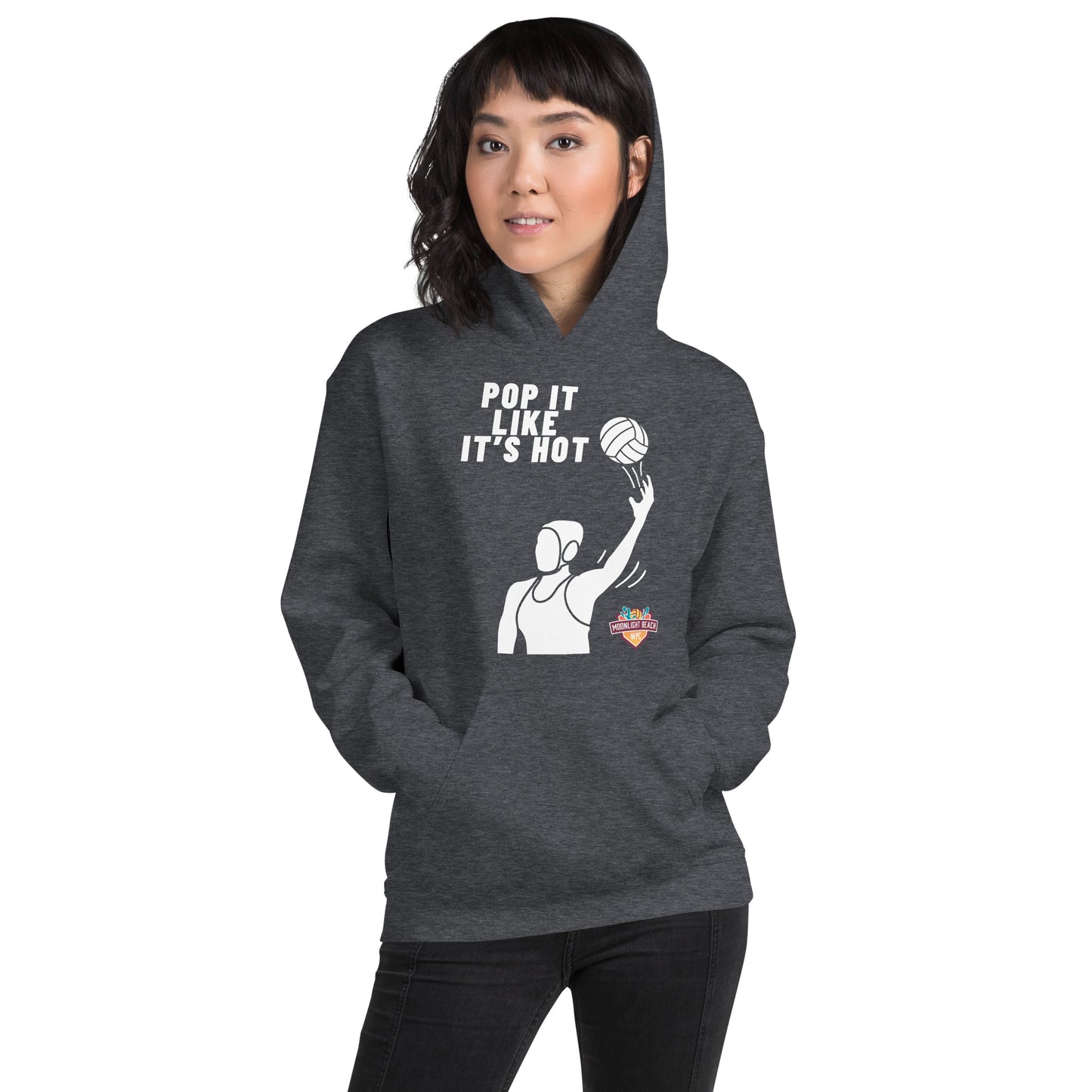 Moonlight Beach WPC Pop it like it’s hot female silhouette Unisex Hoodie