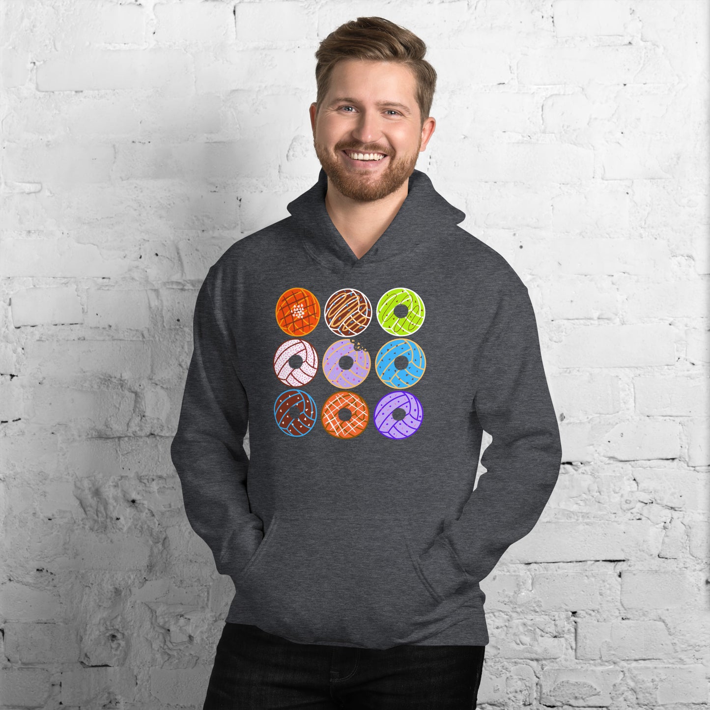 Donut Waterpolo Balls - Unisex Heavy Blend Hoodie - Gildan 18500