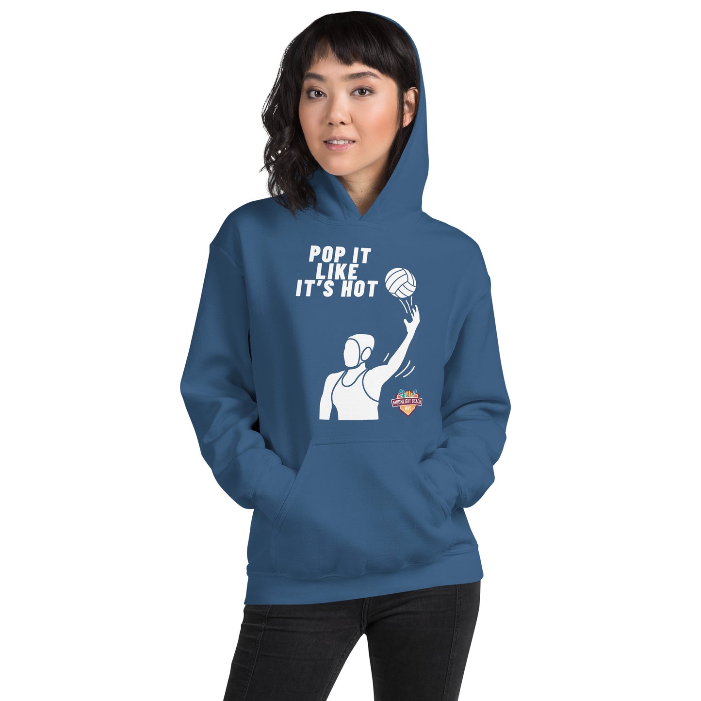 Moonlight Beach WPC Pop it like it’s hot female silhouette Unisex Hoodie