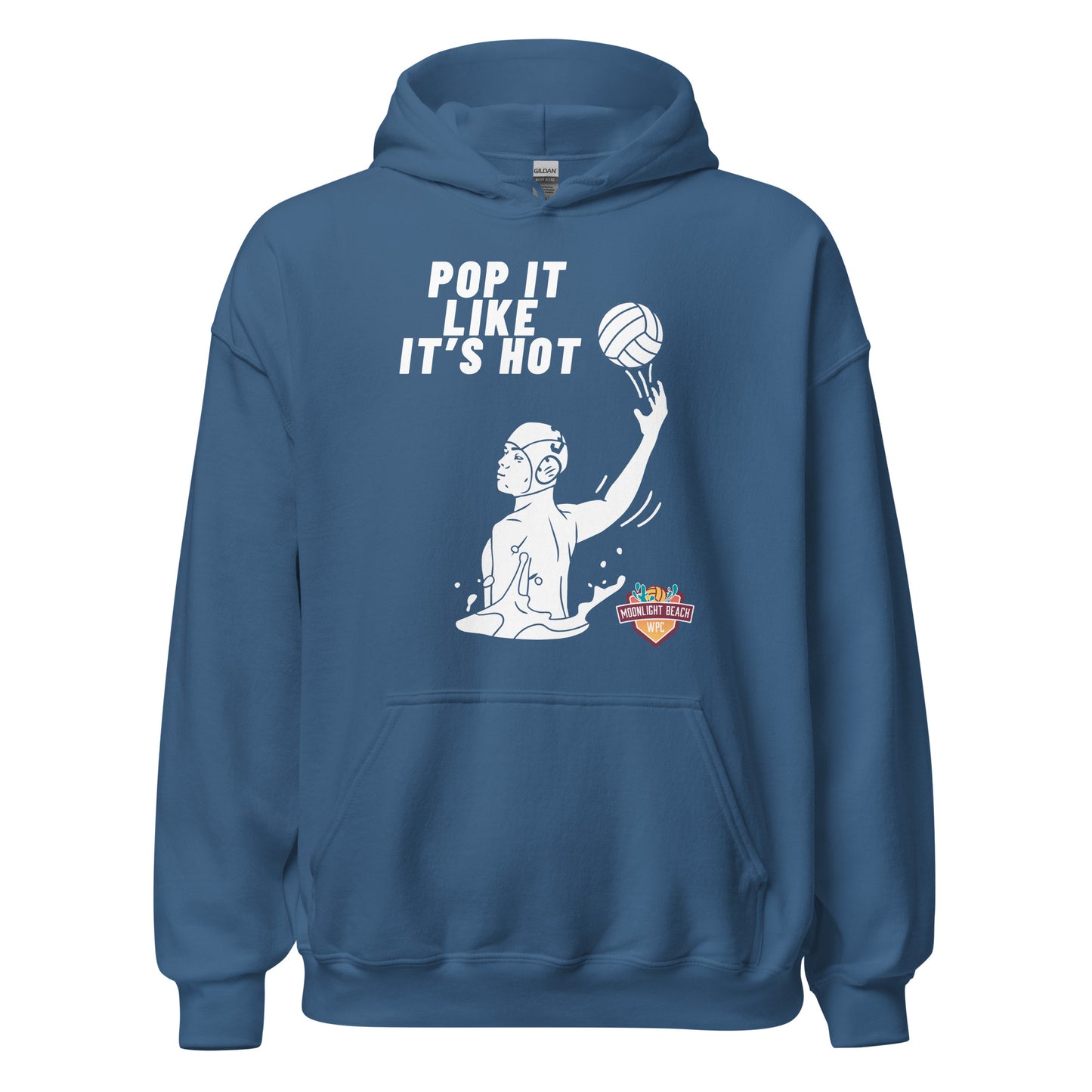 Moonlight Beach WPC Pop it like it’s hot male silhouette Unisex Hoodie