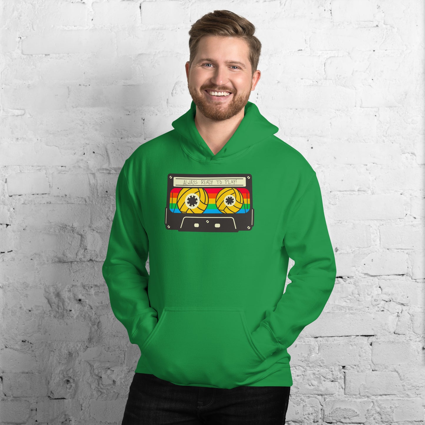 Always Ready to Play Cassette Unisex Hoodie
