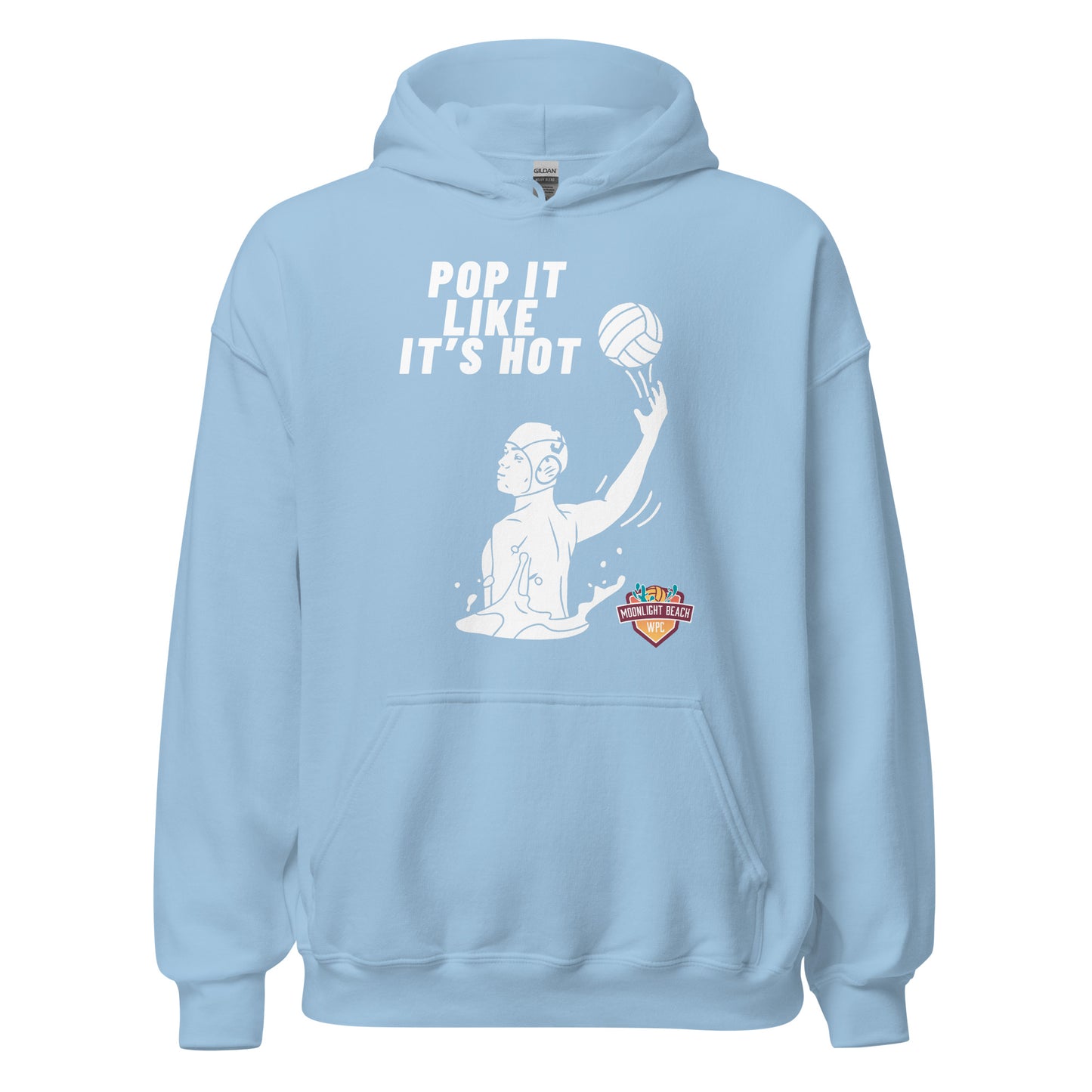 Moonlight Beach WPC Pop it like it’s hot male silhouette Unisex Hoodie