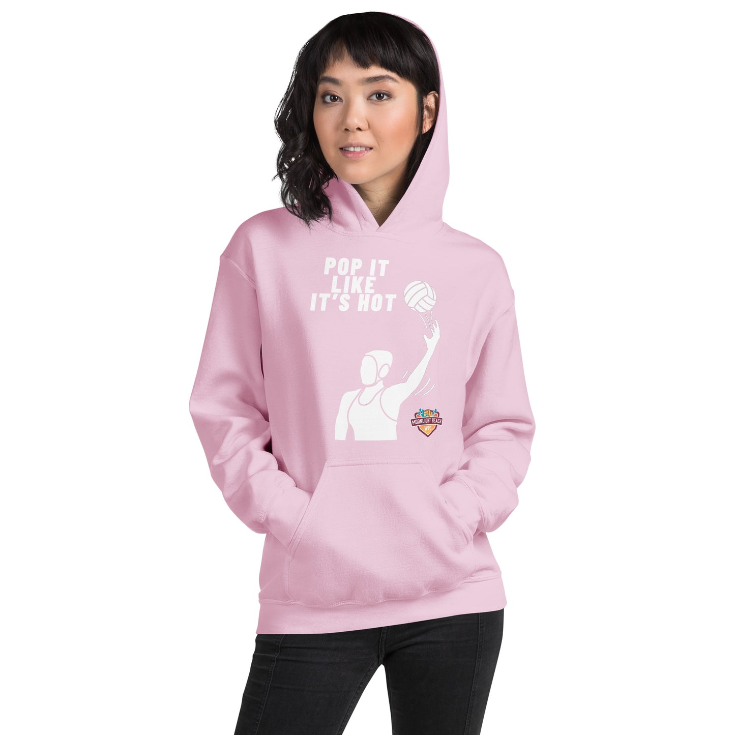 Moonlight Beach WPC Pop it like it’s hot female silhouette Unisex Hoodie