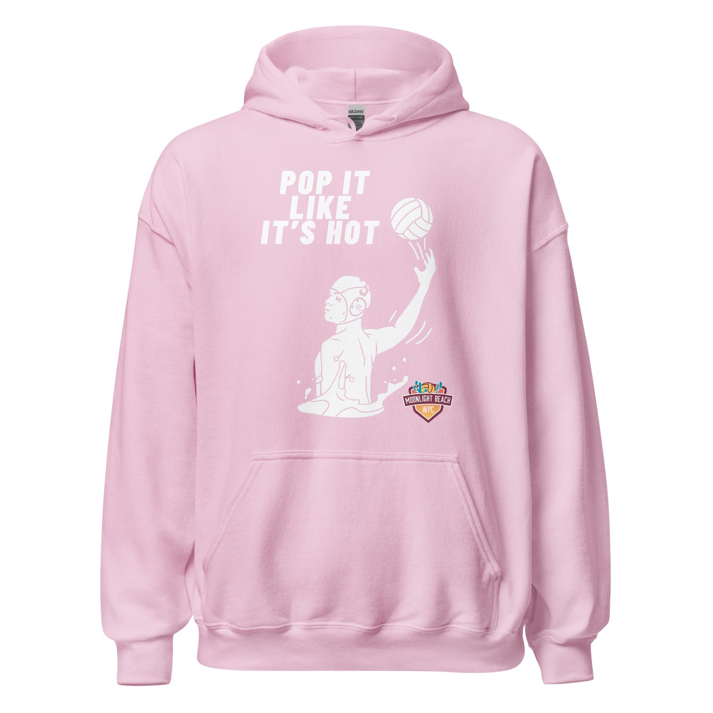 Moonlight Beach WPC Pop it like it’s hot male silhouette Unisex Hoodie