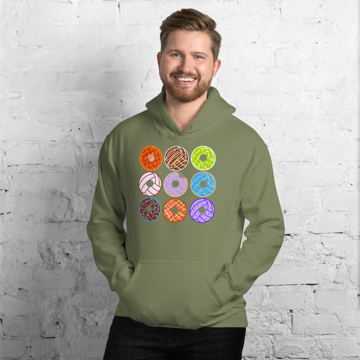 Donut Waterpolo Balls - Unisex Heavy Blend Hoodie - Gildan 18500