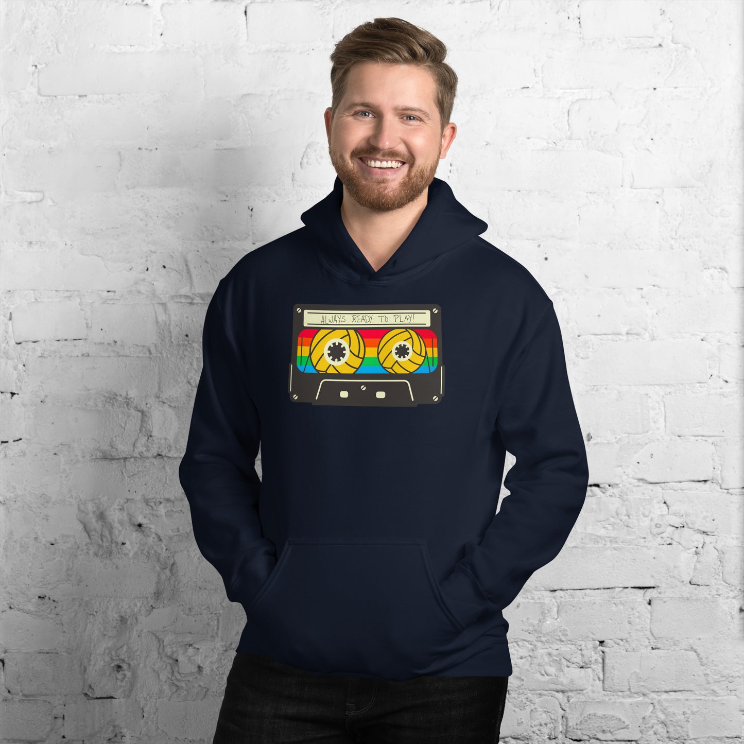 Always Ready to Play Cassette Unisex Hoodie