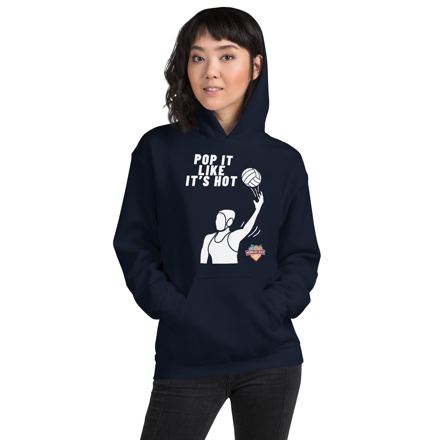 Moonlight Beach WPC Pop it like it’s hot female silhouette Unisex Hoodie