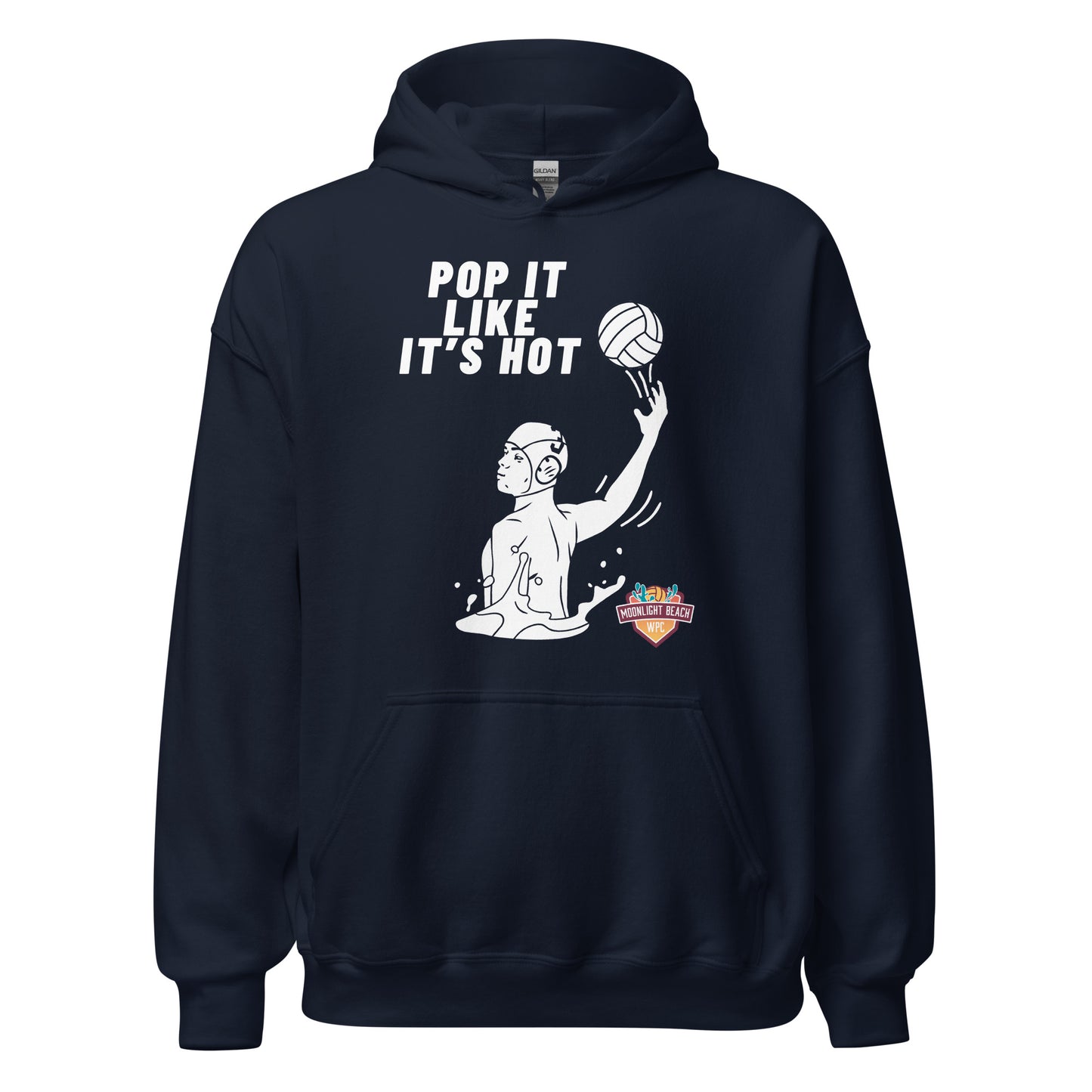 Moonlight Beach WPC Pop it like it’s hot male silhouette Unisex Hoodie
