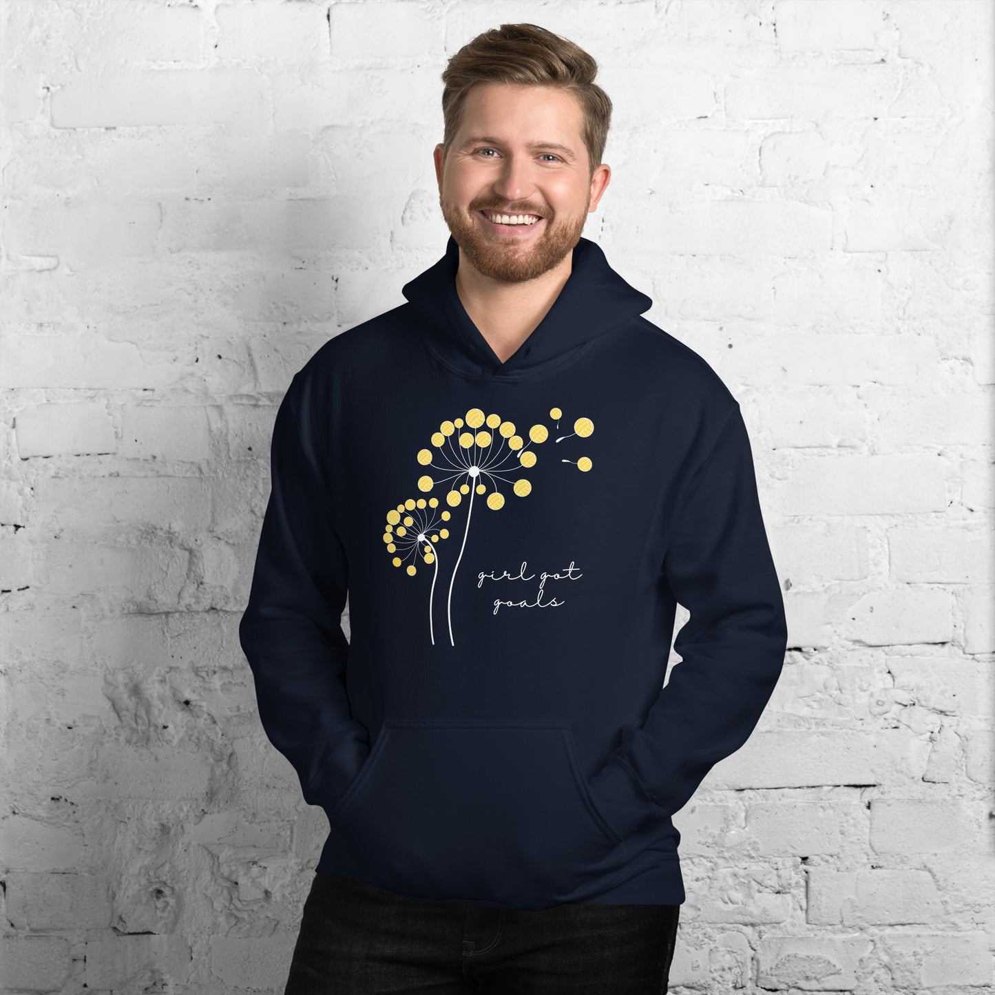 Dandelion Girl Got Goals - Unisex Heavy Blend Hoodie - Gildan 18500