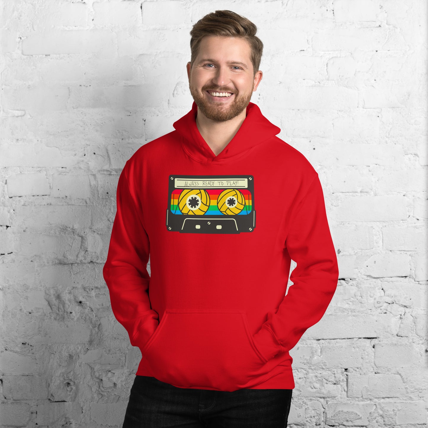 Always Ready to Play Cassette Unisex Hoodie