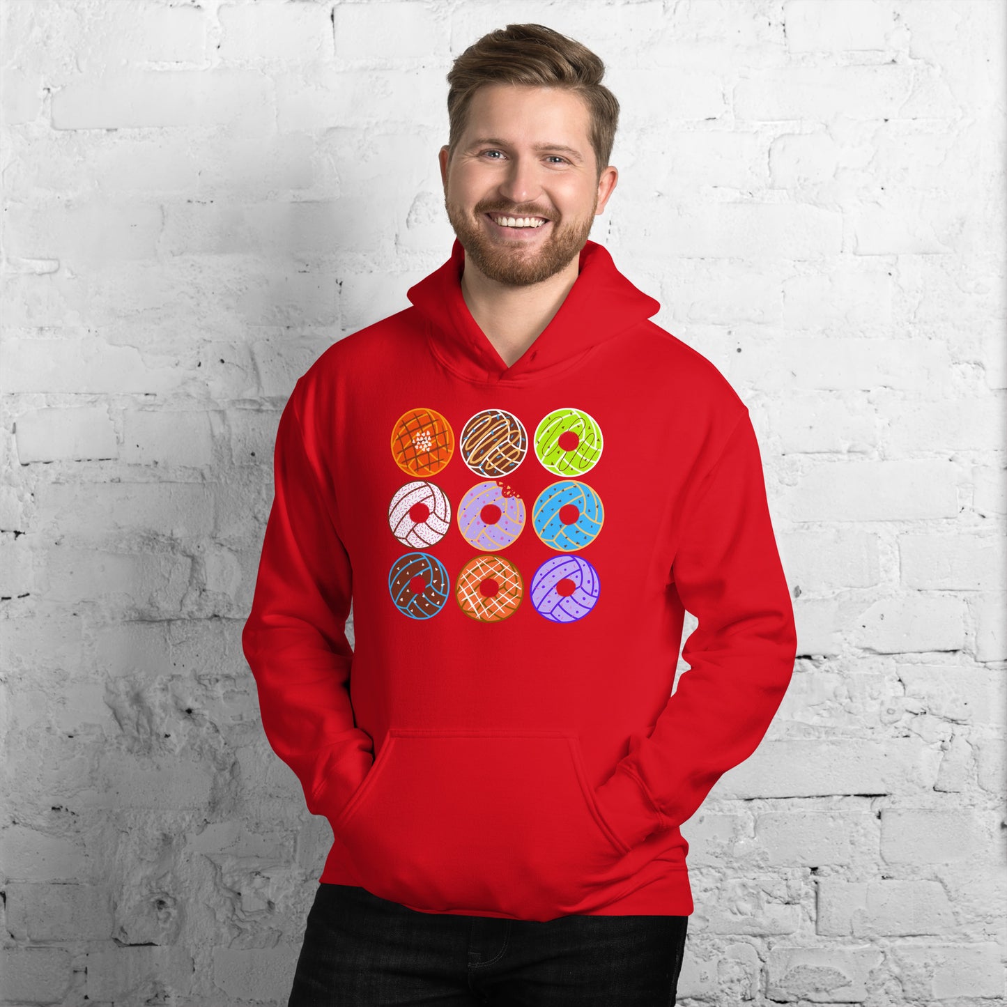 Donut Waterpolo Balls - Unisex Heavy Blend Hoodie - Gildan 18500