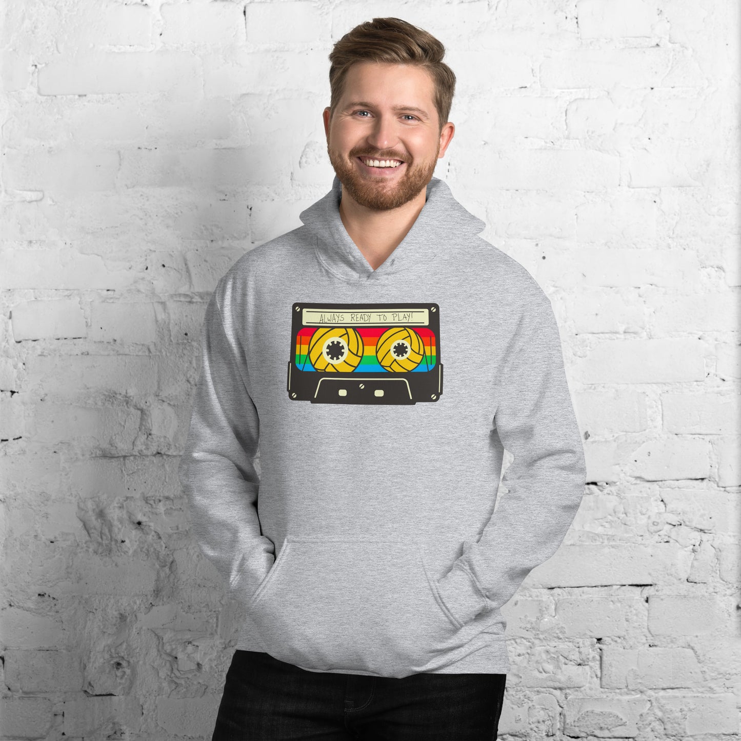Always Ready to Play Cassette Unisex Hoodie