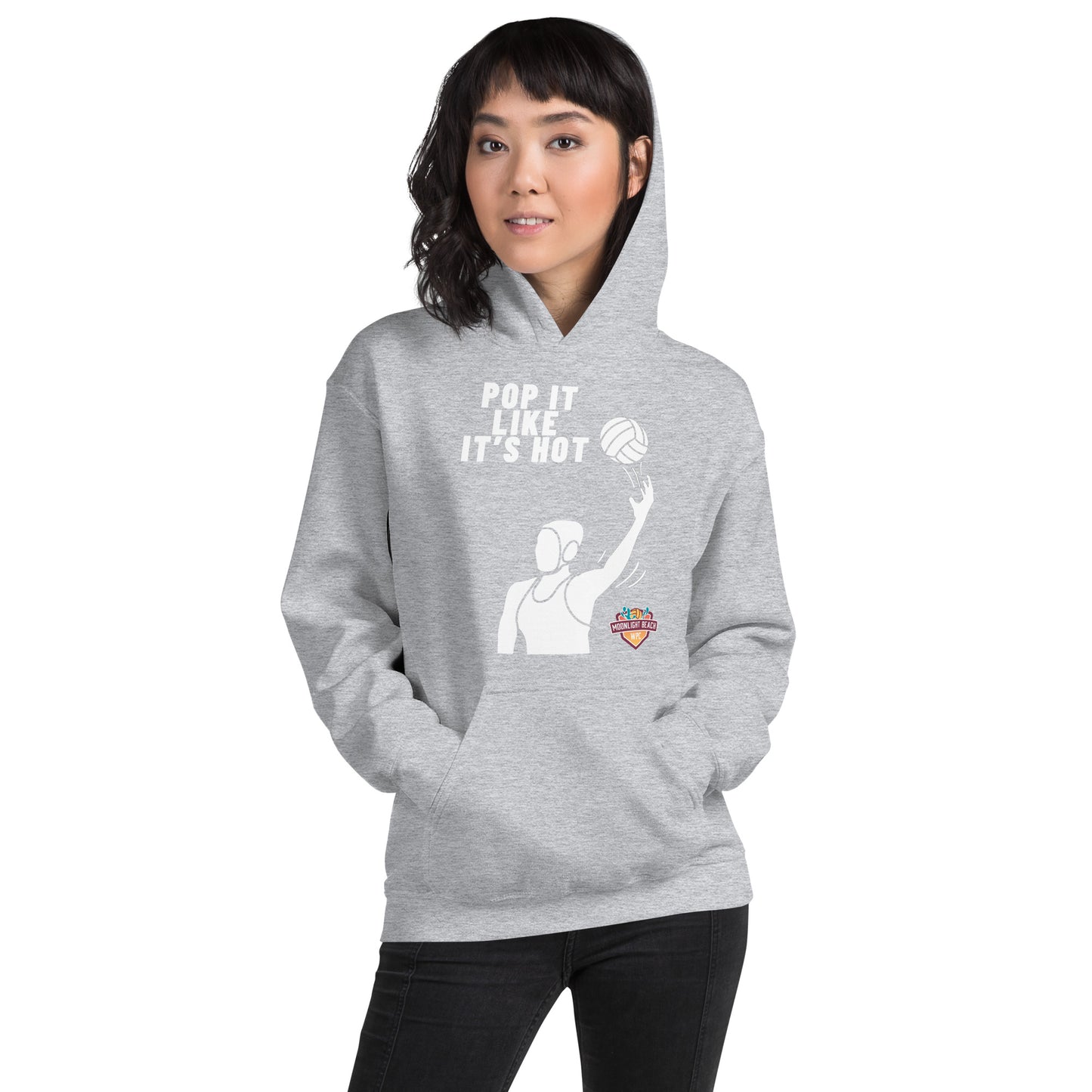 Moonlight Beach WPC Pop it like it’s hot female silhouette Unisex Hoodie
