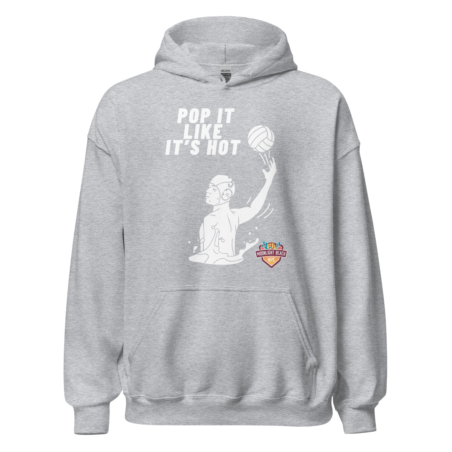 Moonlight Beach WPC Pop it like it’s hot male silhouette Unisex Hoodie