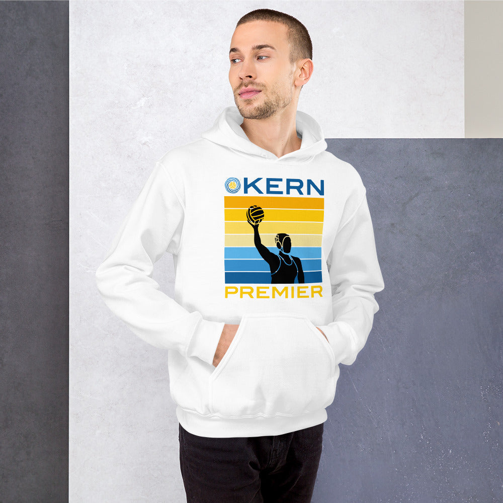 Kern Premier - 7 Color Box with Female Silhouette with Split Logo - Unisex Heavy Blend Hoodie - Gildan 18500