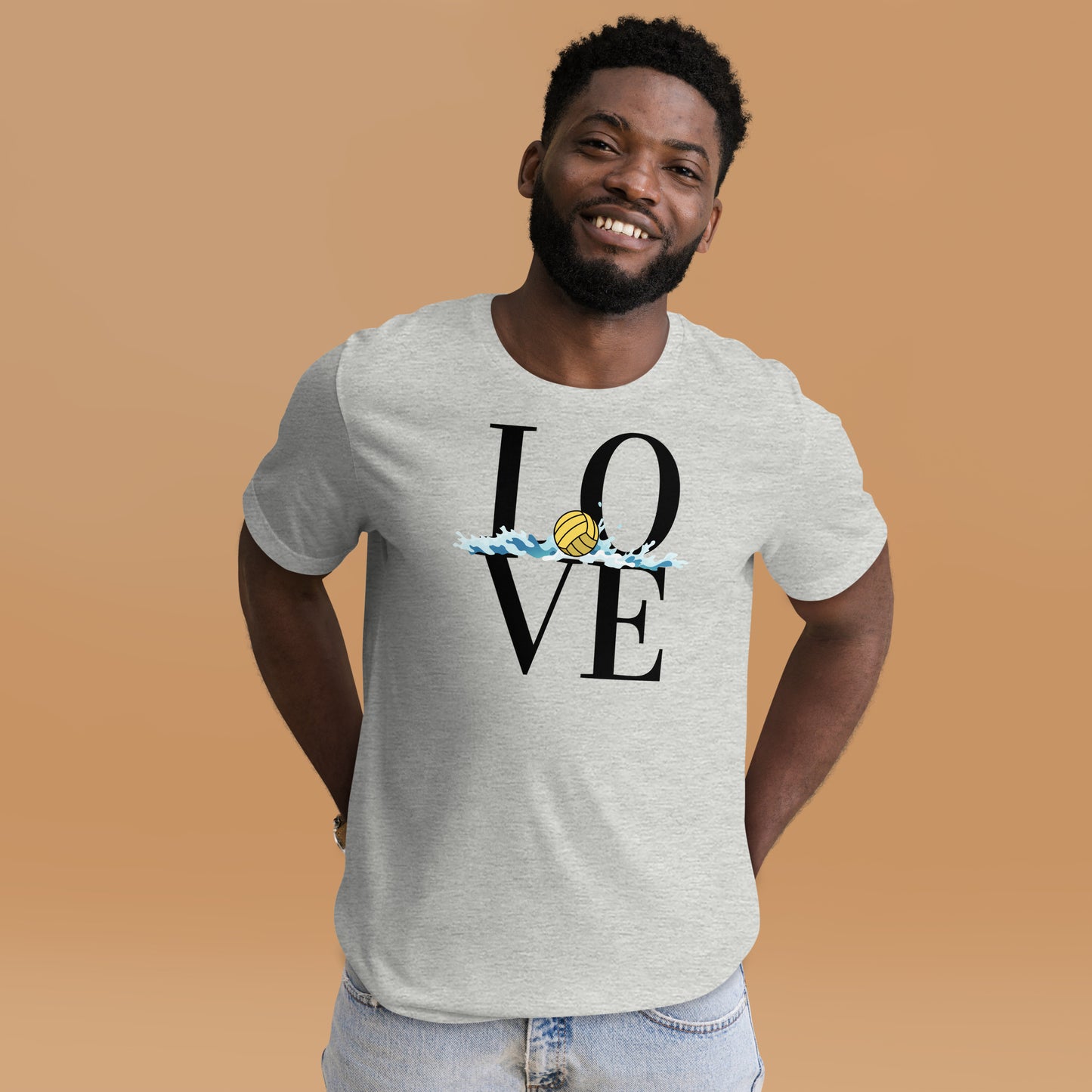 LOVE Waterpolo with a Small Splash - Unisex Soft T-shirt - Bella Canvas 3001