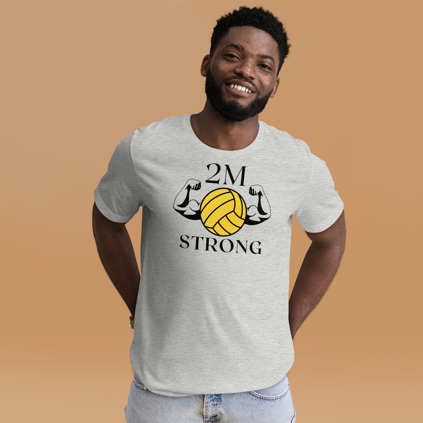 2 Meter Strong Big Logo Unisex t-shirt Bella Canvas 3001