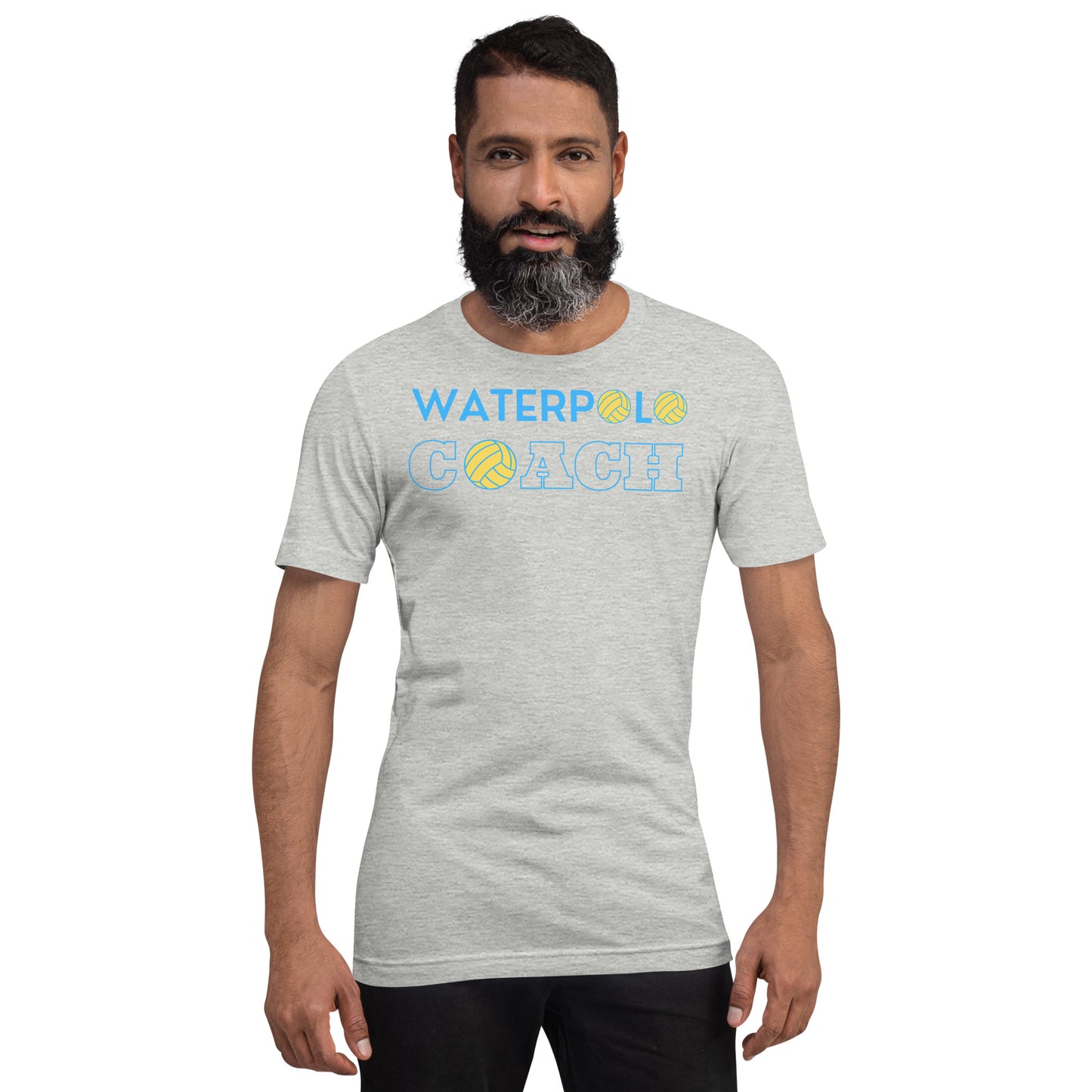 Waterpolo Coach in Blue - Unisex Soft T-shirt - Bella Canvas 3001