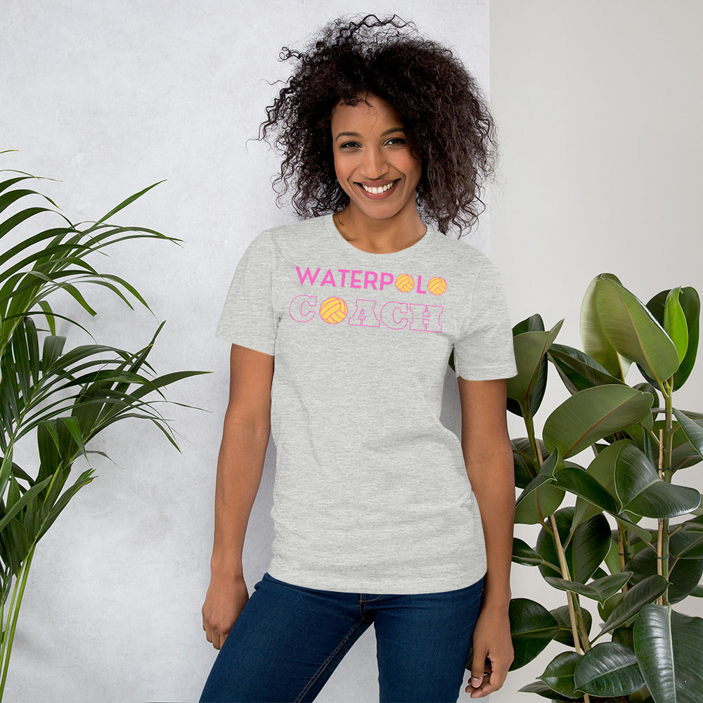 Waterpolo Coach in Pink - Unisex Soft T-shirt - Bella Canvas 3001