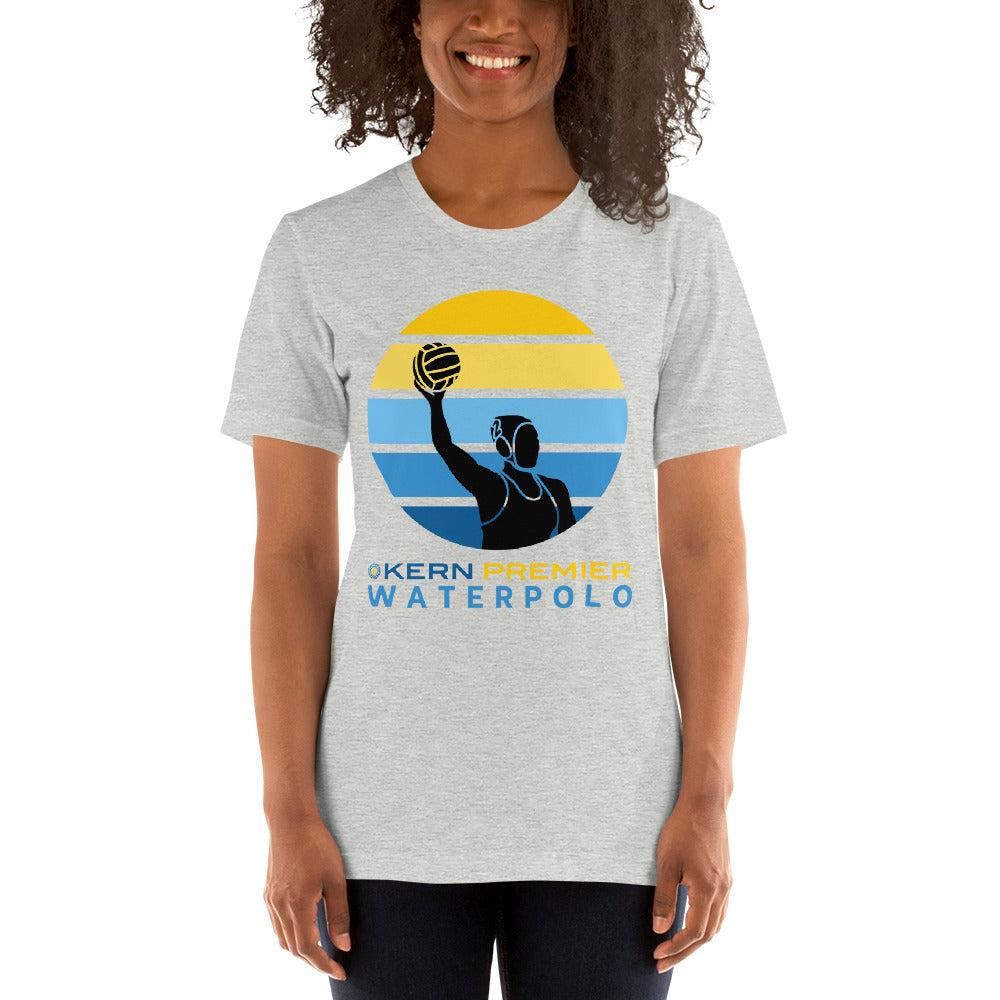 Kern premier 5 color circle female silhouette - Unisex Soft T-shirt - Bella Canvas 3001