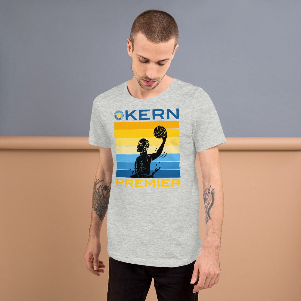 Kern Premier 7 color horizontal square male silhouette split logo - Unisex Soft T-shirt - Bella Canvas 3001