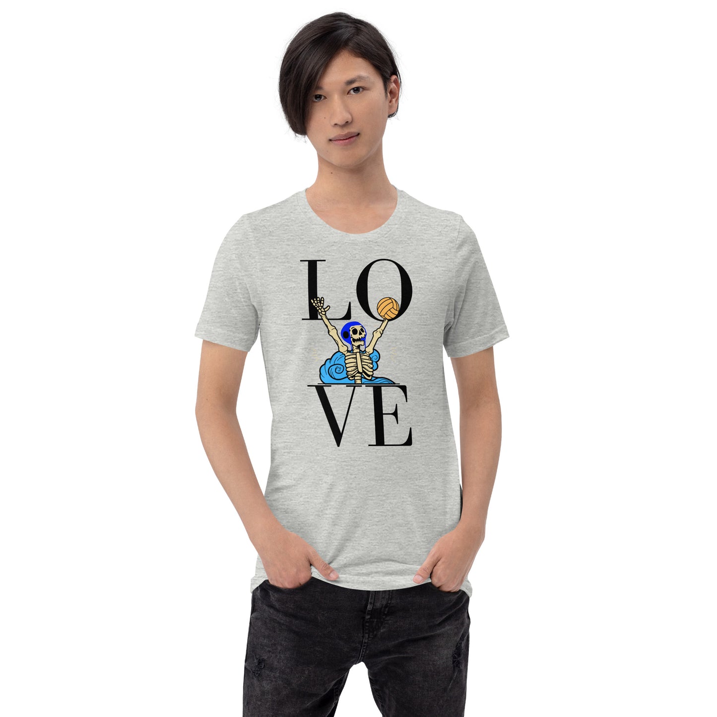 LOVE Waterpolo and Skeletons - Unisex Soft T-shirt - Bella Canvas 3001