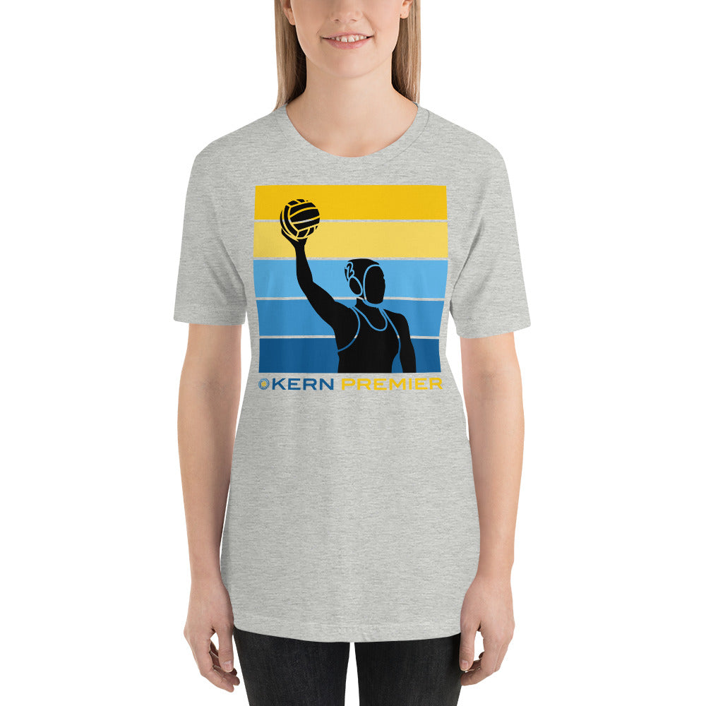 Kern Premier 5 color horizontal square female silhouette - Unisex Soft T-shirt - Bella Canvas 3001