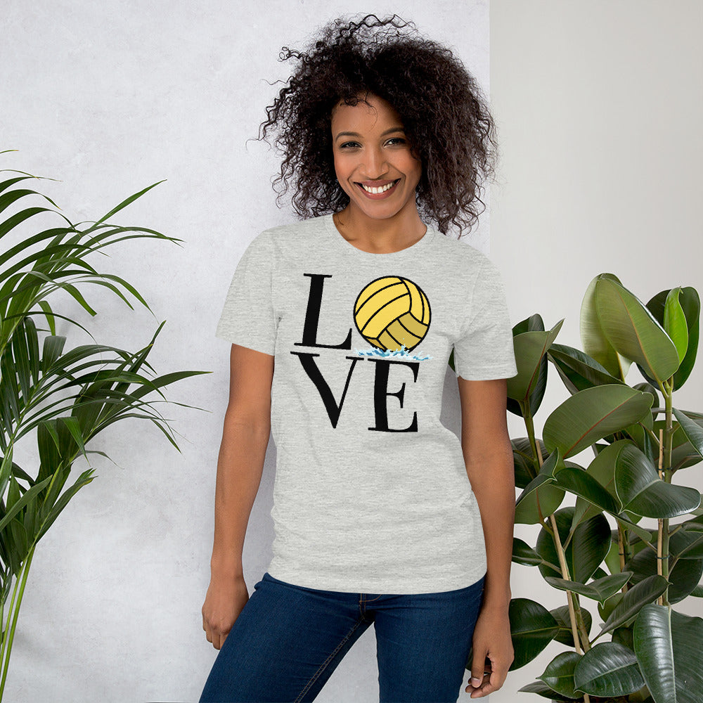 LOVE with Waterpolo Ball O - Unisex Soft T-shirt - Bella Canvas 3001