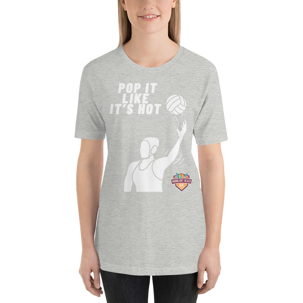 Moonlight Beach WPC Pop it like it’s hot female silhouette Unisex t-shirt Bella Canvas 3001