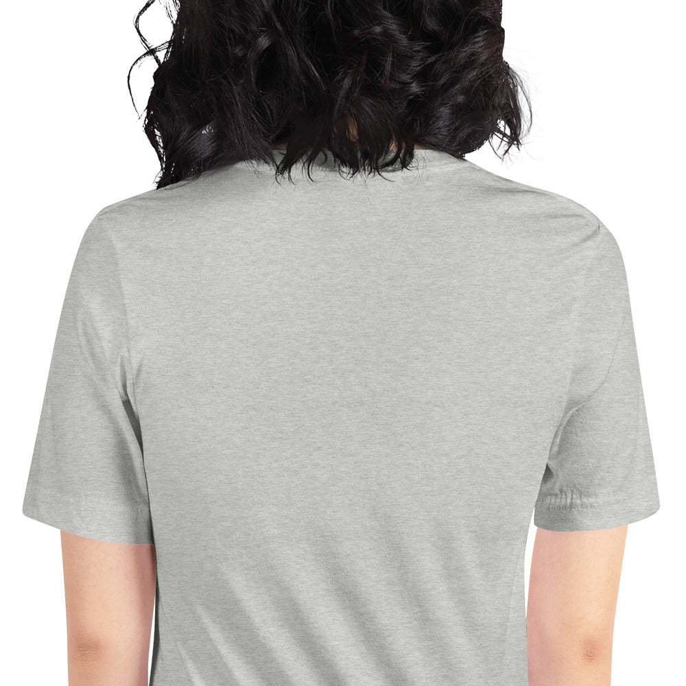 Kern Premier 5 color circle female silhouette - Unisex Soft T-shirt - Bella Canvas 3001