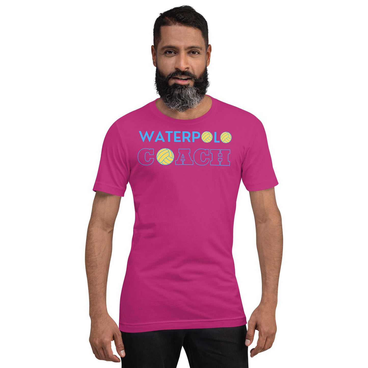Waterpolo Coach in Blue - Unisex Soft T-shirt - Bella Canvas 3001