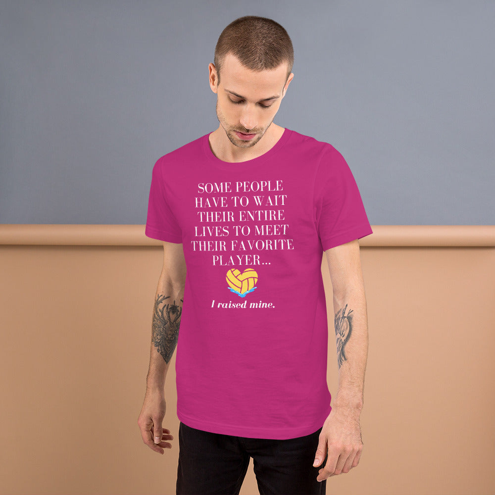 I Raised My Favorite Player with heart - Unisex Soft T-shirt - Bella Canvas 3001