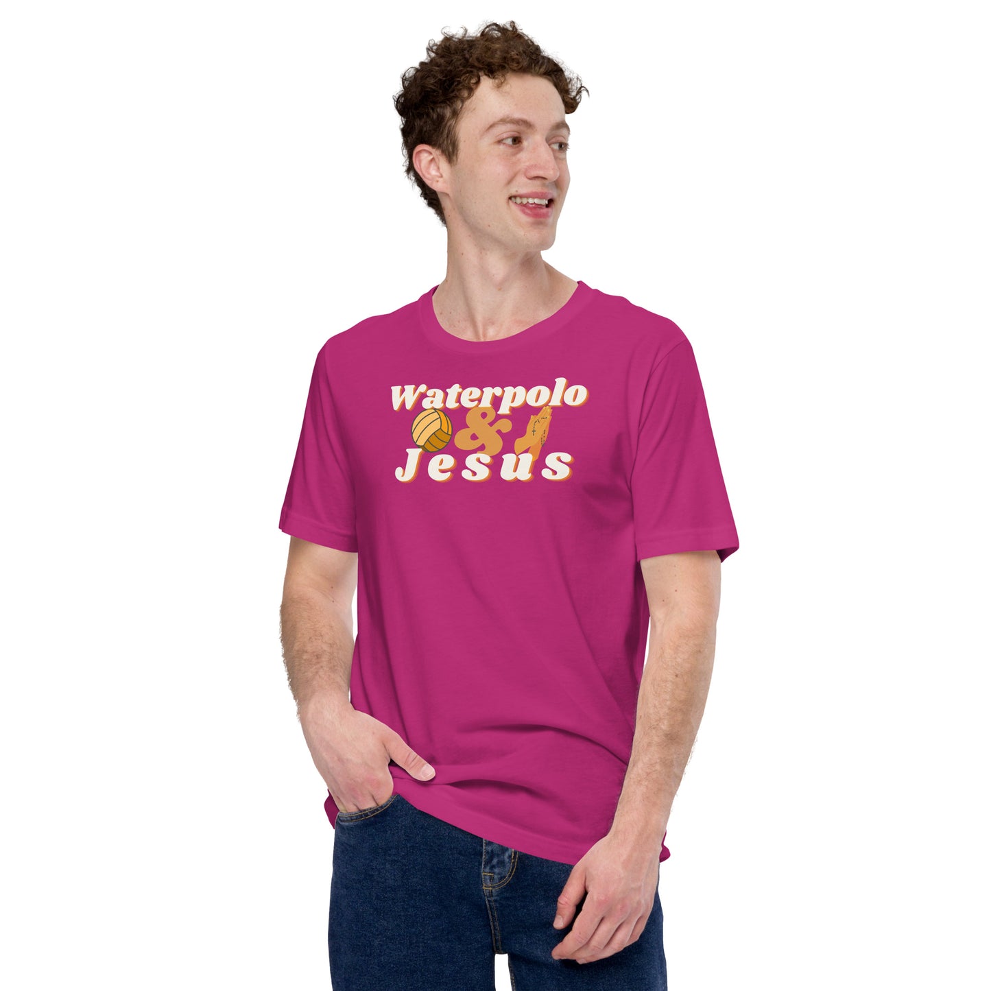 Waterpolo and Jesus - Unisex Soft T-shirt - Bella Canvas 3001