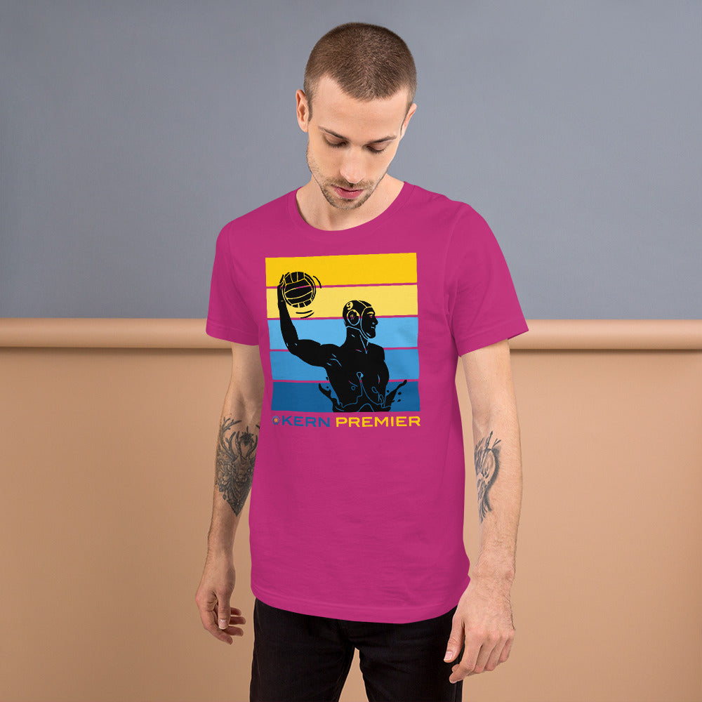 Kern Premier 5 color horizontal square male silhouette - Unisex Soft T-shirt - Bella Canvas 3001