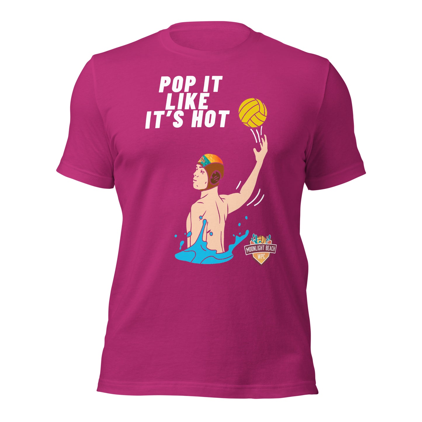 Moonlight Beach WPC Pop it like it’s hot (color) Unisex t-shirt Bella Canvas 3001