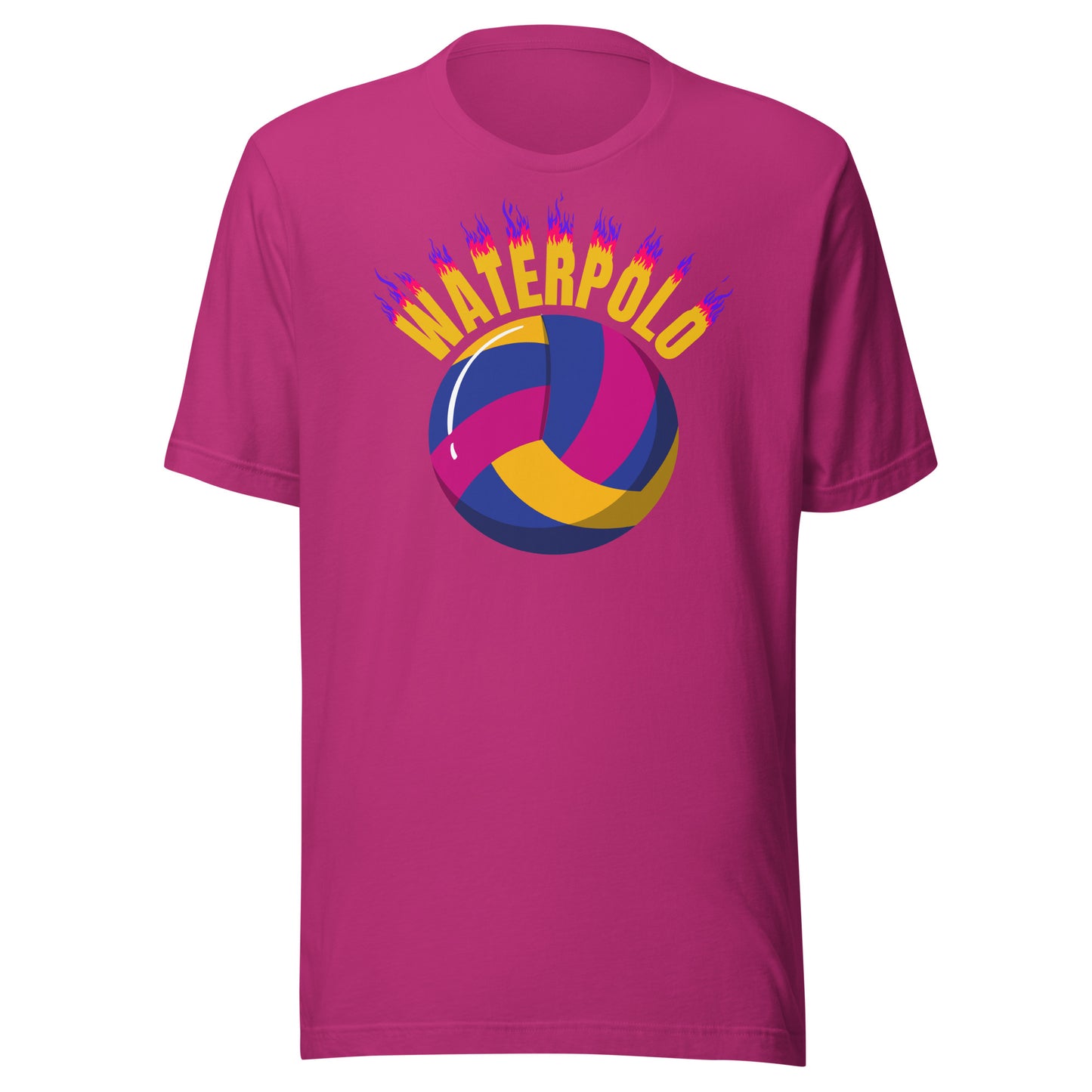 Water Polo on Fire Unisex t-shirt Bella Canvas 3001