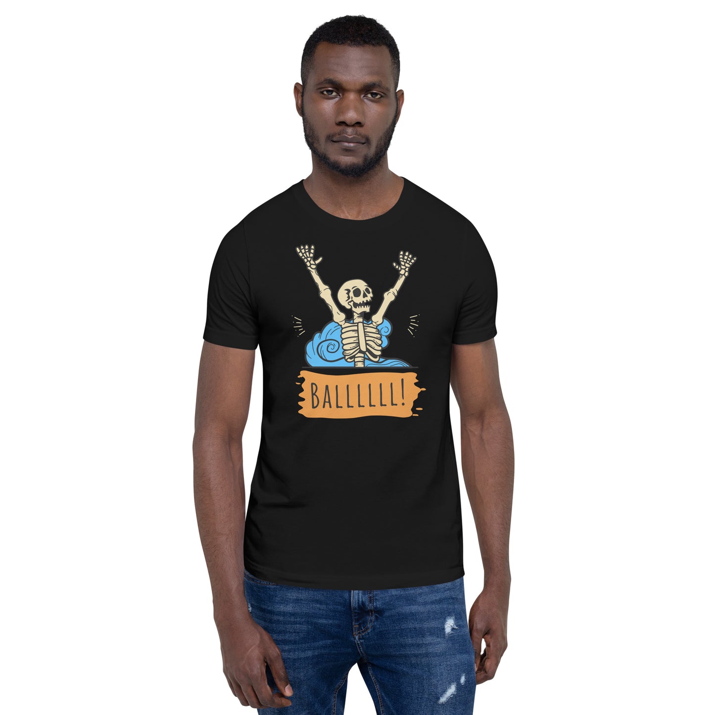 Gimme the Ball Skeleton - Unisex Soft T-shirt - Bella Canvas 3001