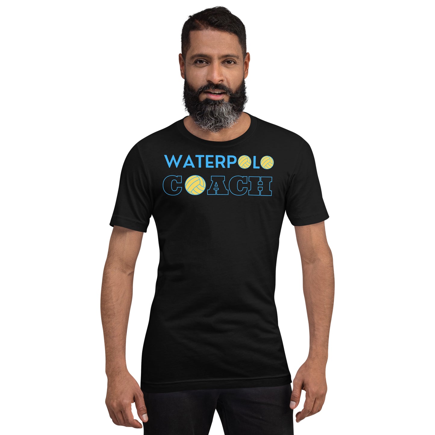 Waterpolo Coach in Blue - Unisex Soft T-shirt - Bella Canvas 3001