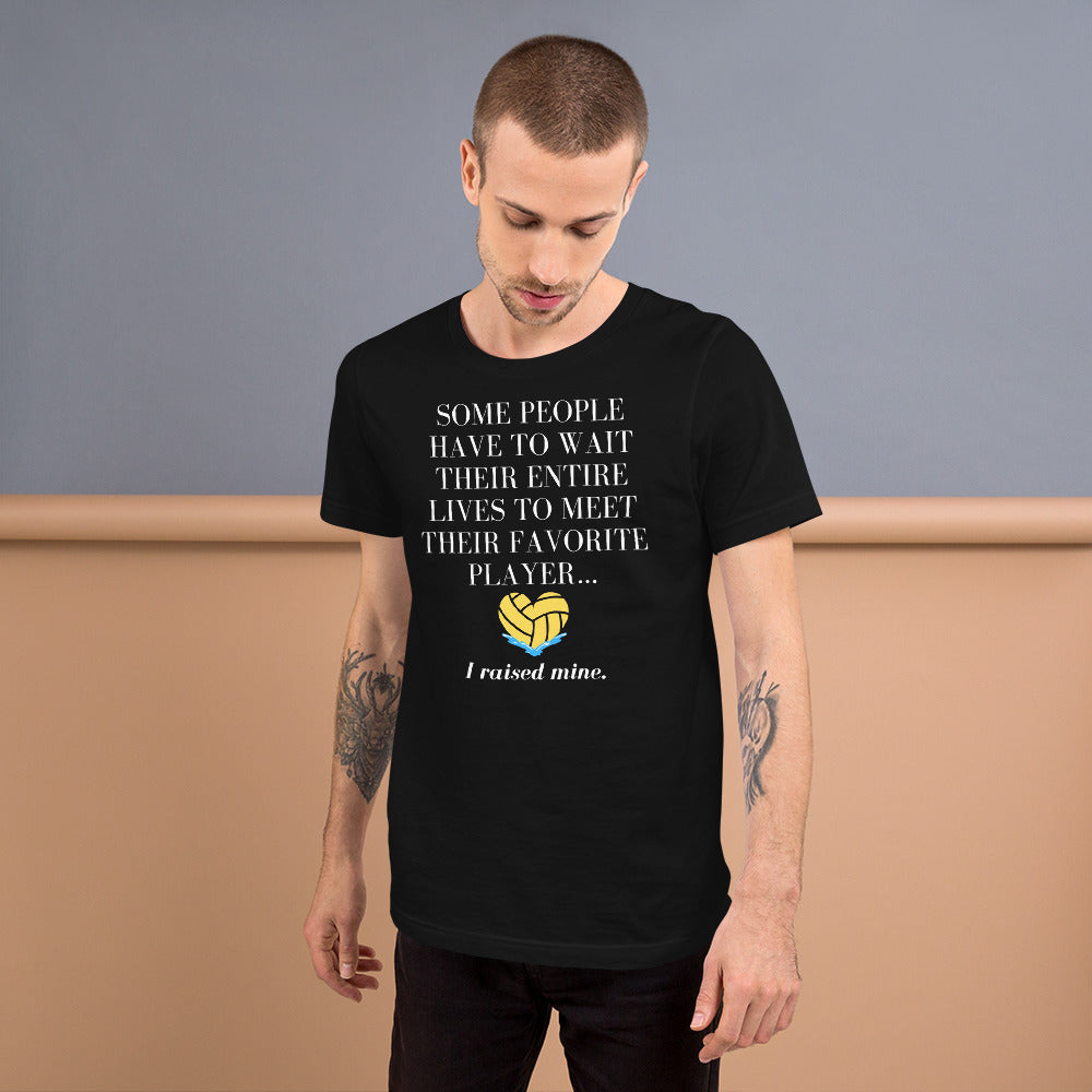 I Raised My Favorite Player with heart - Unisex Soft T-shirt - Bella Canvas 3001