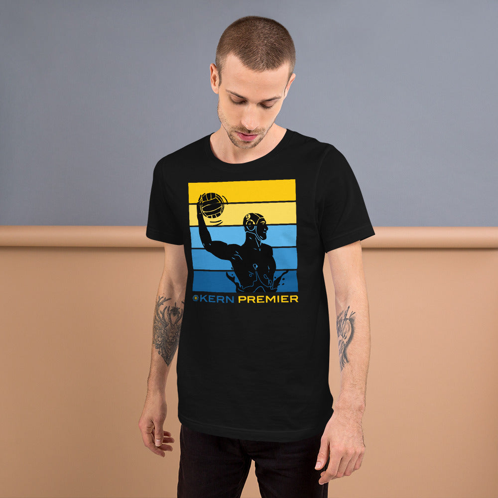 Kern Premier 5 color horizontal square male silhouette - Unisex Soft T-shirt - Bella Canvas 3001