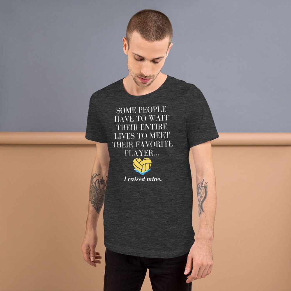 I Raised My Favorite Player with heart - Unisex Soft T-shirt - Bella Canvas 3001
