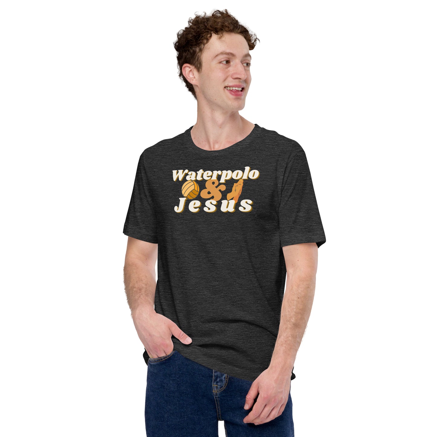 Waterpolo and Jesus - Unisex Soft T-shirt - Bella Canvas 3001