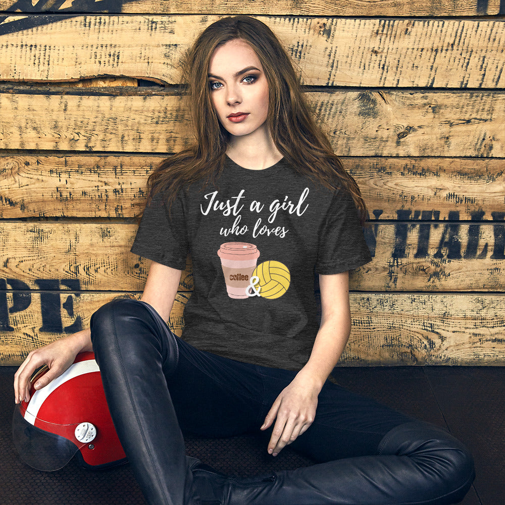 Just a Girl who loves Coffee and Waterpolo - Unisex Soft T-shirt - Bella Canvas 3001