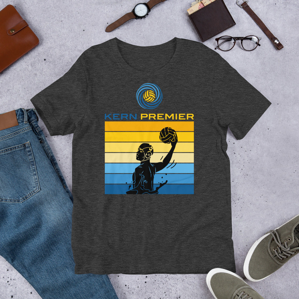 Kern Premier 7 color square horizontal with full logo male silhouette Unisex t-shirt Bella Canvas 3001