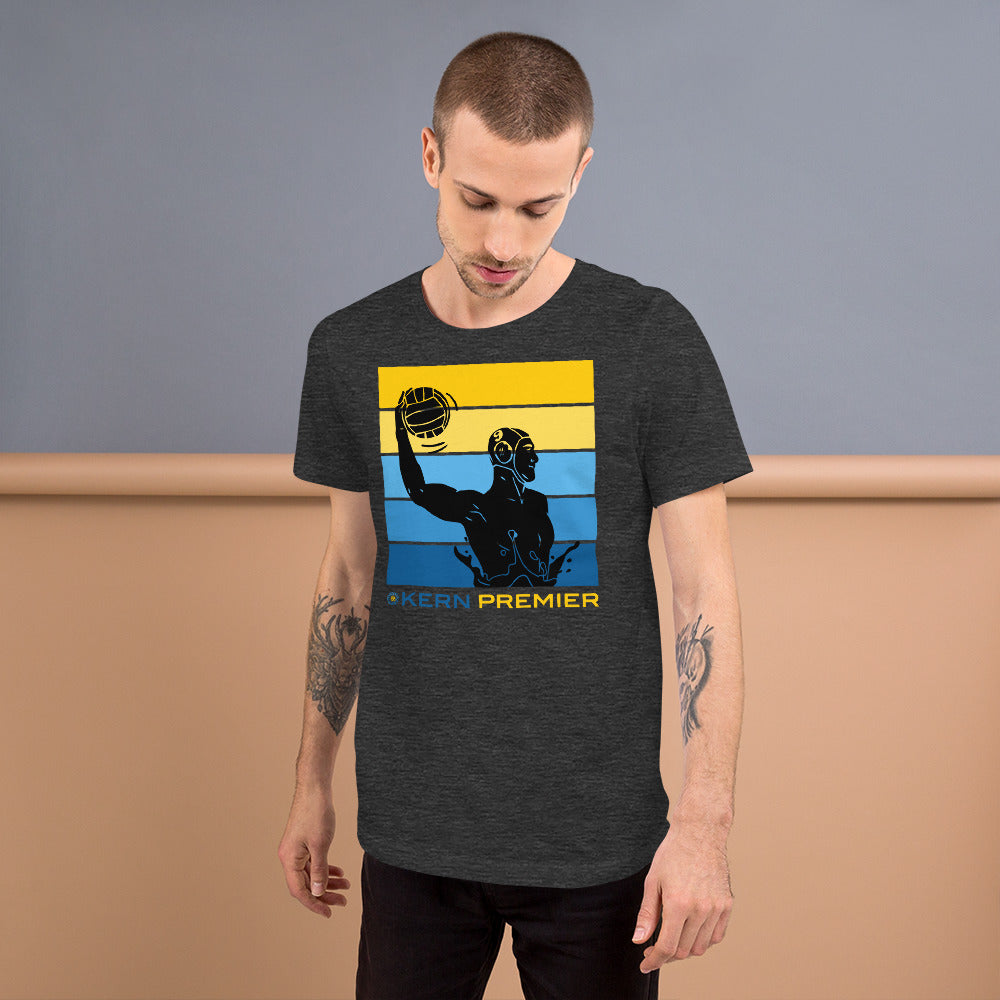 Kern Premier 5 color horizontal square male silhouette - Unisex Soft T-shirt - Bella Canvas 3001